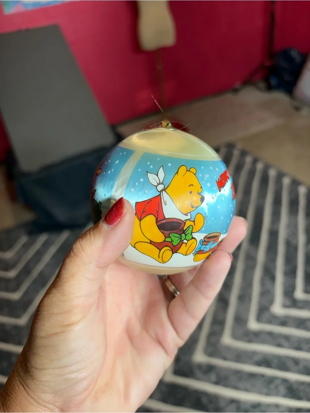 Vintage 1979 Disney Winnie the Pooh Christmas Ornament Merry Christmas Piglet